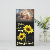 Cartes Pour Fêtes Annuelles Vous êtes ma photo de soleil (Debout devant)