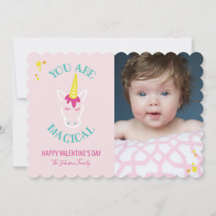Cartes Pour Fêtes Annuelles Vous Êtes Magique Unicorn Photo Valentine Card