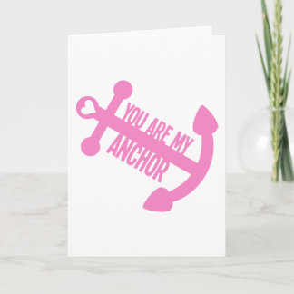 Cartes Pour Fêtes Annuelles Vous êtes mon Ancre
