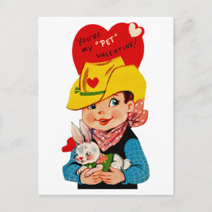 Cartes Pour Fêtes Annuelles Vous êtes mon "animal de compagnie" Valentine Cowb