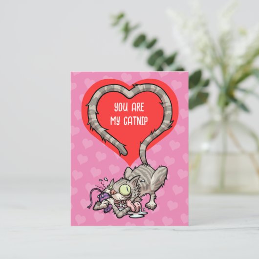 Cartes Pour Fêtes Annuelles Vous êtes mon Catnip Alternative Funny Valentine C (Debout devant)