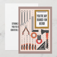 Vous êtes mon héros bricoleur Papa Fête des Pères 