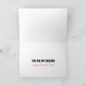 Cartes Pour Fêtes Annuelles Vous êtes mon licorne (Intérieur)