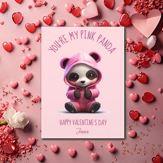 Cartes Pour Fêtes Annuelles Vous êtes mon panda rose - Saint-Valentin