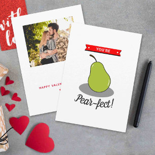 Cartes Pour Fêtes Annuelles Vous êtes Pear-fect ! Funny Whimsy Valentine's Day
