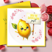 Cartes Pour Fêtes Annuelles Vous êtes simplement le Zest Valentine Pun Custom