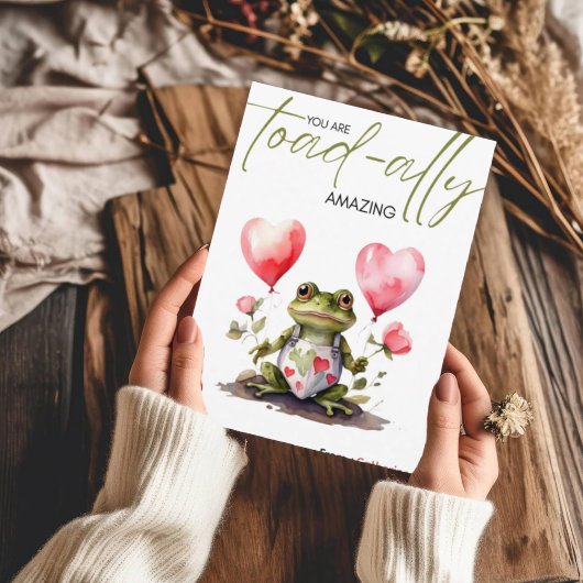 Cartes Pour Fêtes Annuelles Vous êtes Toad-lement Incroyable | Joyeuse Saint-V