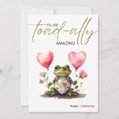 Cartes Pour Fêtes Annuelles Vous êtes Toad-lement Incroyable | Saint-Valentin  (Devant)