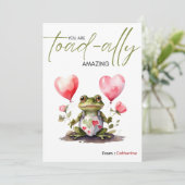 Cartes Pour Fêtes Annuelles Vous êtes Toad-lement Incroyable | Saint-Valentin  (Debout devant)