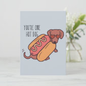 CARTES POUR FÊTES ANNUELLES VOUS ÊTES UN CHIEN CHAUD (Debout devant)