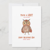 Cartes Pour Fêtes Annuelles Vous êtes un Chouette Hoot Saint Valentin (Devant)