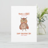 Cartes Pour Fêtes Annuelles Vous êtes un Chouette Hoot Saint Valentin (Debout devant)