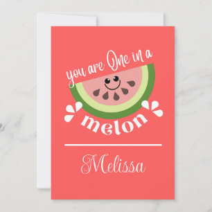 Cartes Pour Fêtes Annuelles Vous Êtes Un Dans Un Melon