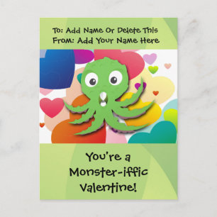 Cartes Pour Fêtes Annuelles Vous êtes un Monster-iffic Valentine