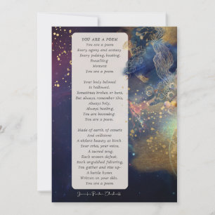 Cartes Pour Fêtes Annuelles Vous êtes un poème encouragement