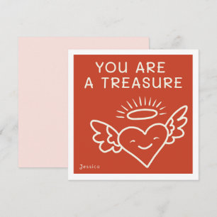 Cartes Pour Fêtes Annuelles Vous êtes un trésor Ruby Valentine