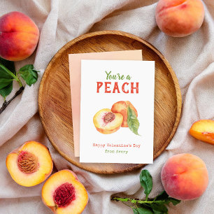 Cartes Pour Fêtes Annuelles Vous êtes une école pour enfants Peach Valentine's