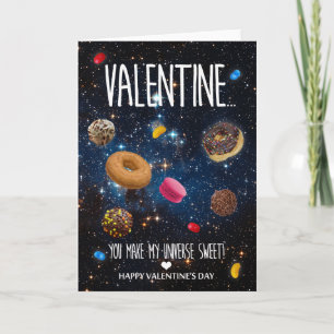 Cartes Pour Fêtes Annuelles Vous faites ma Saint-Valentin de bonbon à univers