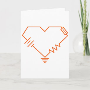 Cartes Pour Fêtes Annuelles Vous Fry My Circuits - Nerdy Engineer Valentine Ca