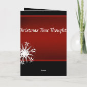 Cartes Pour Fêtes Annuelles Vous manquer à Noël (Dos)