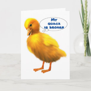 CARTES POUR FÊTES ANNUELLES VOUS MANQUEZ À EASTER & QUACK EST BRISÉ/WADDLE EST