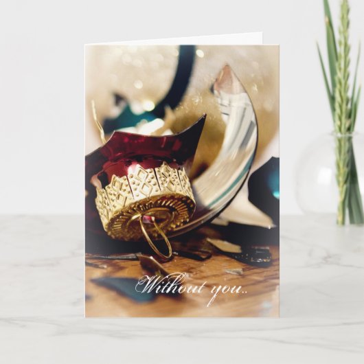 Cartes Pour Fêtes Annuelles Vous Manquez À Noël (Devant)