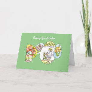 Cartes Pour Fêtes Annuelles Vous manquez à Pâques