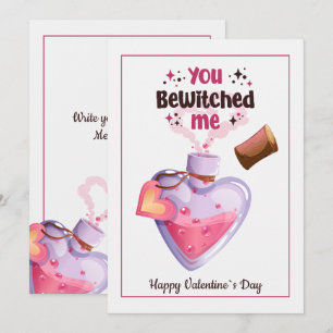 Cartes Pour Fêtes Annuelles Vous m'avez ensorcelé Romance Potion Graphique