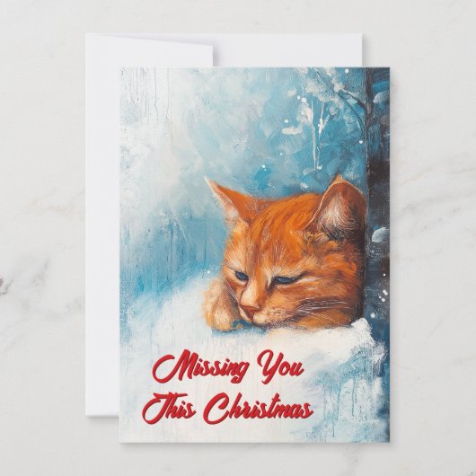 Cartes Pour Fêtes Annuelles Vous me manquez à Noël (Devant)