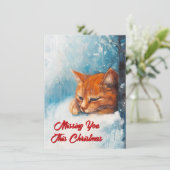 Cartes Pour Fêtes Annuelles Vous me manquez à Noël (Debout devant)
