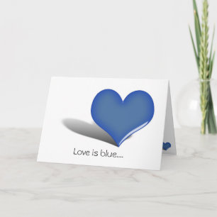 Cartes Pour Fêtes Annuelles Vous Me Manquez ~ L'Amour Est Bleu....