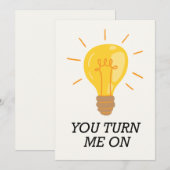 CARTES POUR FÊTES ANNUELLES VOUS ME RENDENT FOU FOU VALENTIN DRÔLE  (Devant / Derrière)