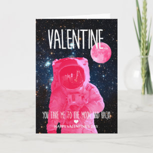 Cartes Pour Fêtes Annuelles Vous m'emmenez à la lune et retour à la Saint-Vale