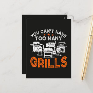 Cartes Pour Fêtes Annuelles Vous ne pouvez pas avoir trop de grils