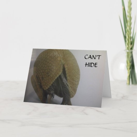 CARTES POUR FÊTES ANNUELLES VOUS NE POUVEZ PAS VOUS CACHER, VOUS REMERCIER (Devant)