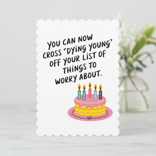 Cartes Pour Fêtes Annuelles Vous Pouvez Maintenant Traverser Mourir Jeune Âge (Debout devant)