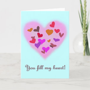 Cartes Pour Fêtes Annuelles Vous remplissez mon coeur