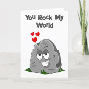 Cartes Pour Fêtes Annuelles Vous Rock My World Valentine