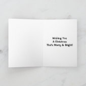 Cartes Pour Fêtes Annuelles Vous souhaitant Noël qui est joyeux et lumineux ! (Intérieur)