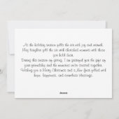 Cartes Pour Fêtes Annuelles Vous souhaitant un Joyeux Noël (Dos)