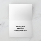 Cartes Pour Fêtes Annuelles Vous souhaitant une belle saison de Noël (Intérieur)