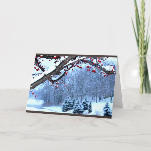 Cartes Pour Fêtes Annuelles Vous souhaitant une belle saison de Noël (Devant)