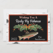 Cartes Pour Fêtes Annuelles Vous souhaite un Noël de pêche à la mouche vraimen (Devant)