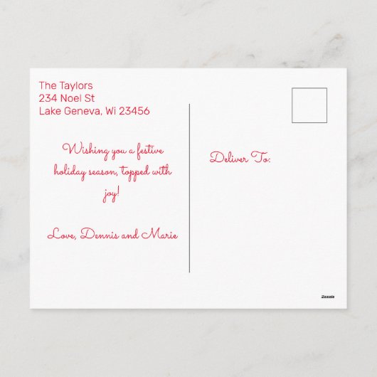 Cartes Pour Fêtes Annuelles Vous souhaite un Noël festif | Gnomes de fêtes (Dos)