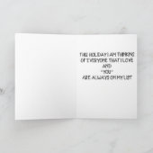 CARTES POUR FÊTES ANNUELLES **VOUS** SOUHAITEZ TOUJOURS LE NOËL (Intérieur)