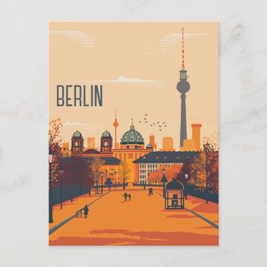 Cartes Pour Fêtes Annuelles Voyage à Berlin (Devant)