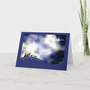 Cartes Pour Fêtes Annuelles Voyage à Bethléem Noël de chèvre