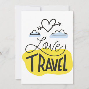 Cartes Pour Fêtes Annuelles Voyage Art Amour Voyage