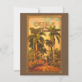 Cartes Pour Fêtes Annuelles Voyage Cuba vintage - Chemin de fer Cuba
