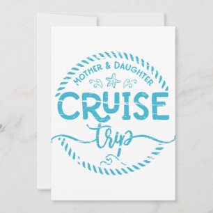 Cartes Pour Fêtes Annuelles Voyage de croisière mère fille